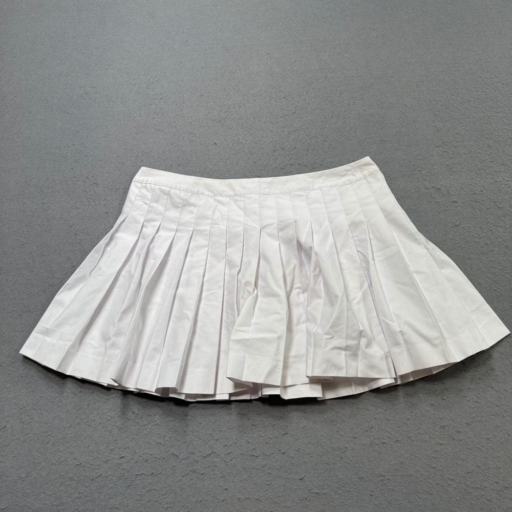 Fred Perry Mini Skirt Women's 10 White Pleated Tennis Pickleball Golf Sportswear